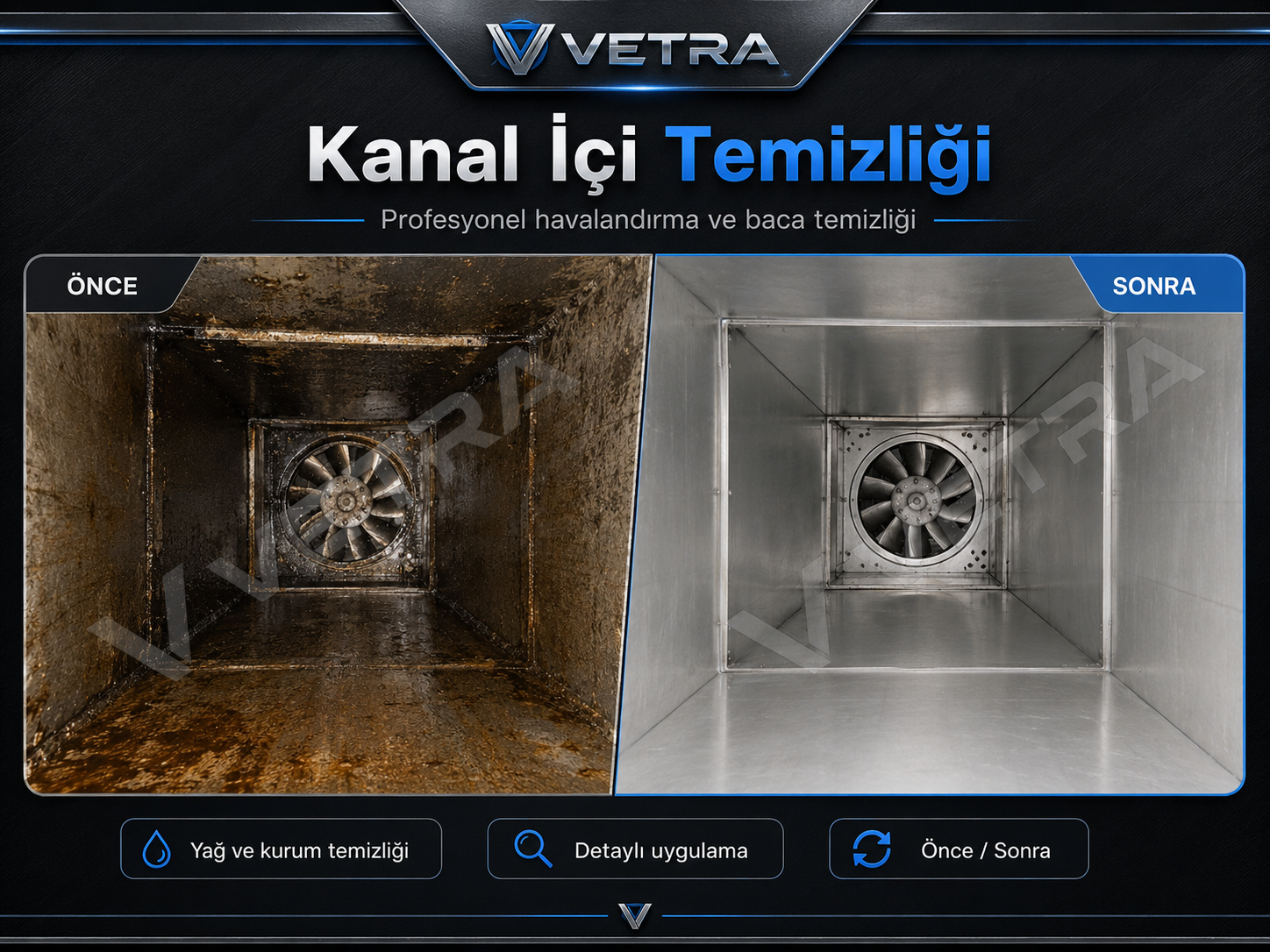 VETRA kanal içi temizliği uygulama görseli